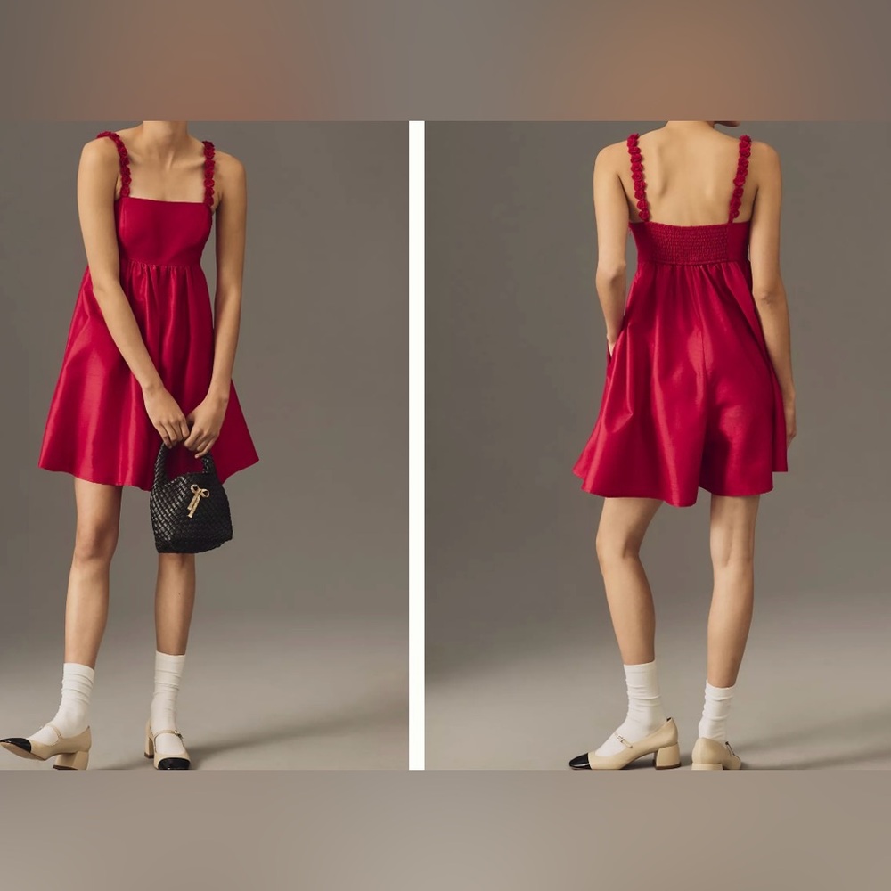 NWT HUTCH SLEEVELESS ROSETTE ROMPER - Picture 2 of 2